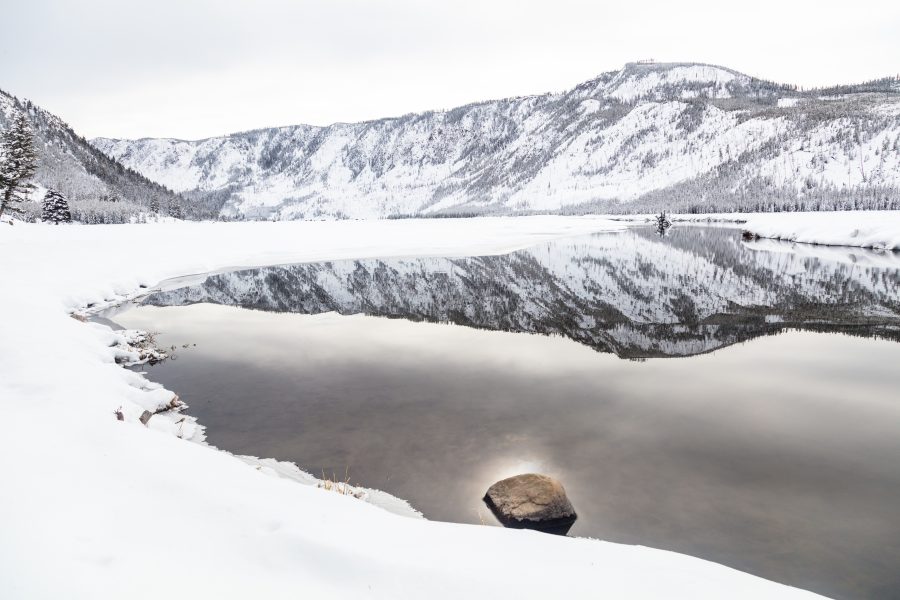 Mt. Haynes reflected in the Madison River